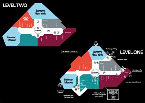 copley place mall map.